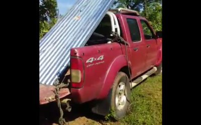 Red truck brings blessings to many